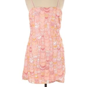 12 tribe sequin scallop mini dress size large